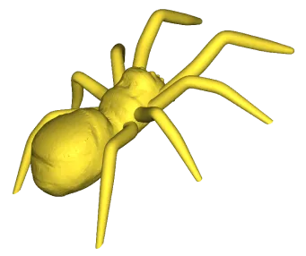 example of smoothed model after filling holes