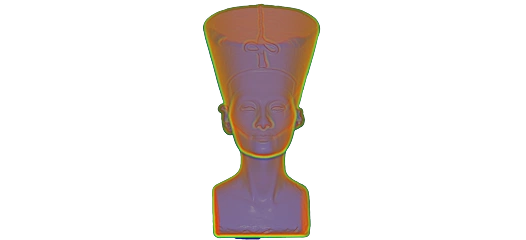 Signed distance field (SDF) representation of a 3D mesh