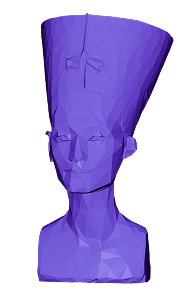 Simplified 3D mesh using MeshLib – heavy simplification test