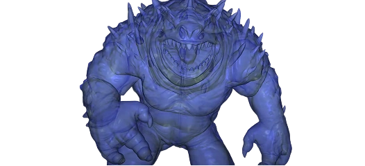3D mesh volume rendered with order-independent transparency – clean internal structure