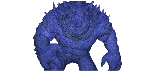 3D mesh volume rendering without transparency correction – depth artifacts visible