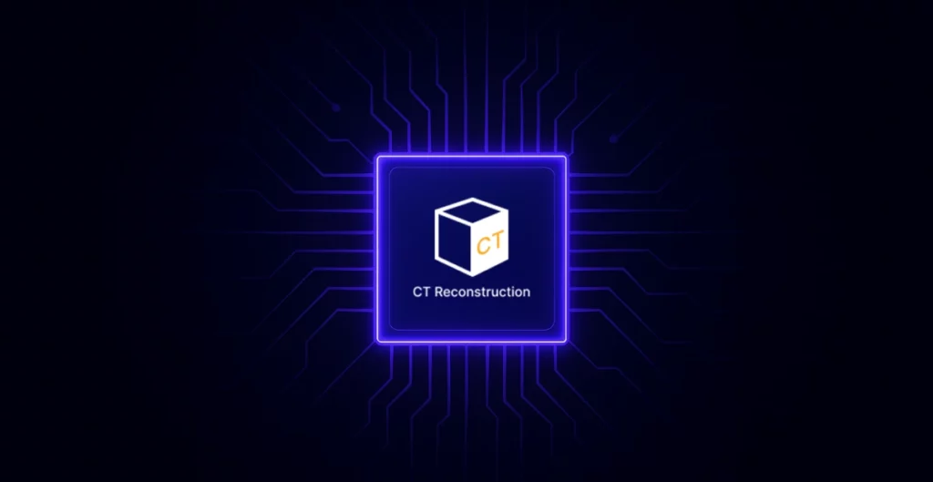 Card with a white cube labelled CT on a glowing circuit tile