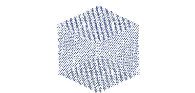 Unstructured 3D point cloud used in ICP alignment