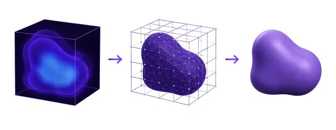 Surface re-extraction with Marching Cubes