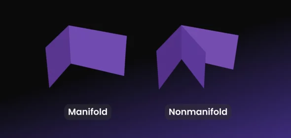 Non-Manifold Mesh vs. Manifold Mesh Preview
